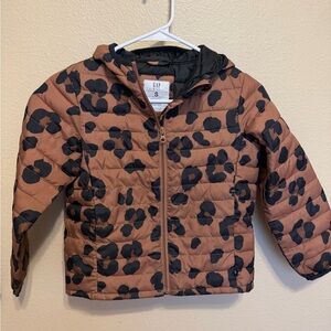 GAP Kids Leopard Print Puffer Jacket